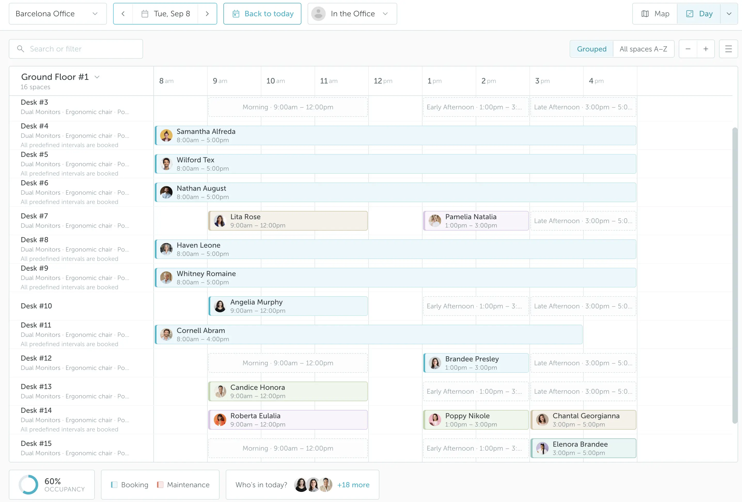 Workspace booking for a streamlined hybrid work environment