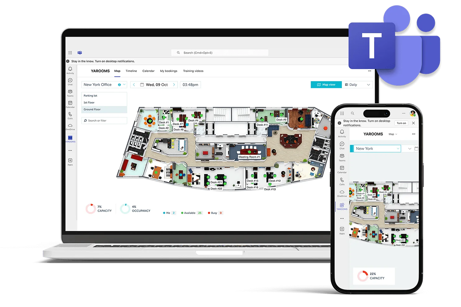 Your hybrid workplace software, in Teams