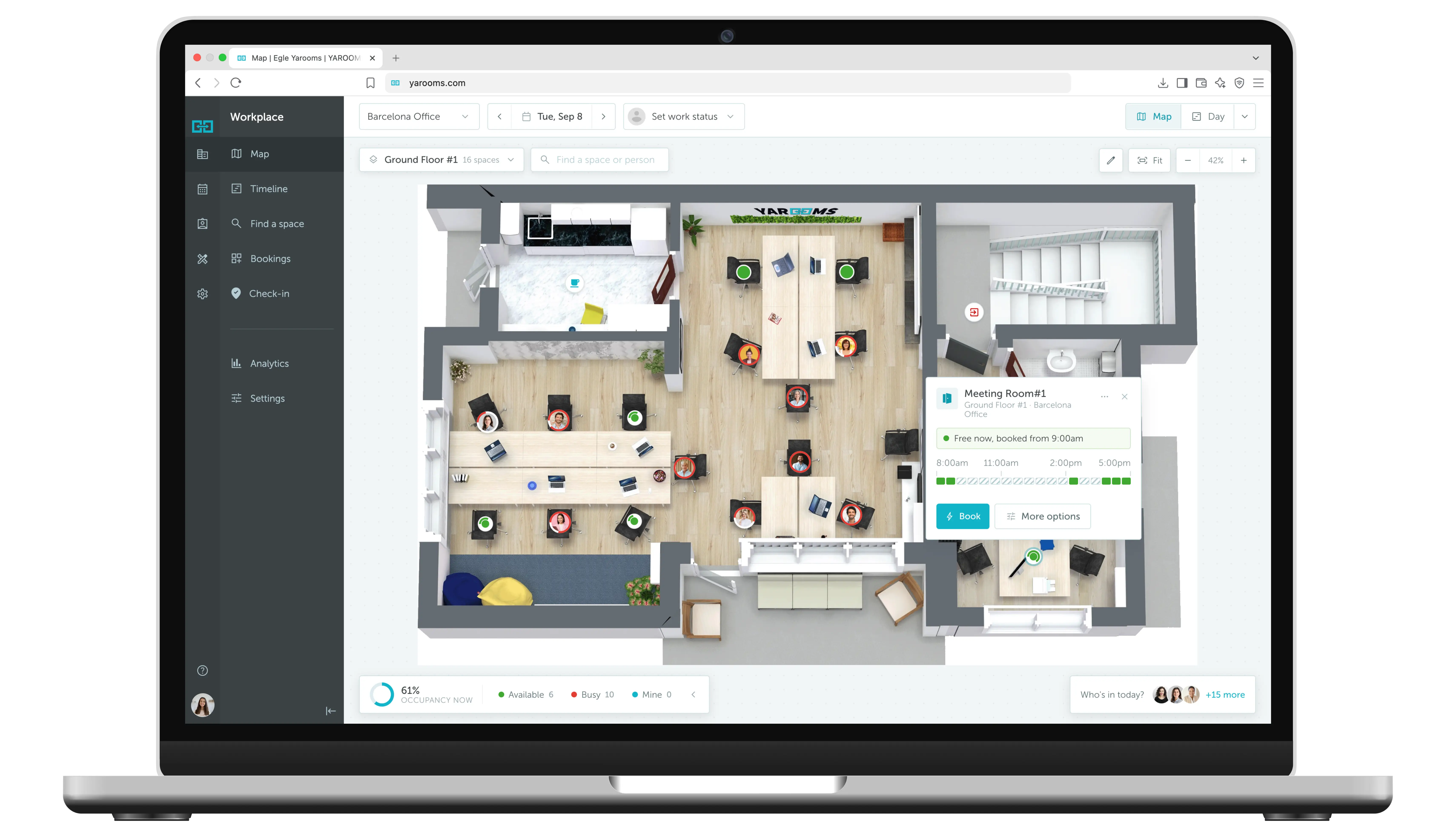 Everything you need for smooth meeting room booking