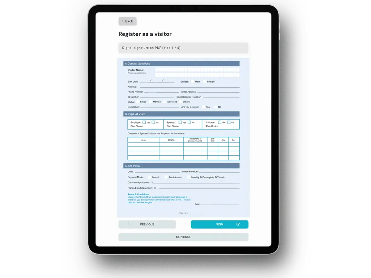 Collect digital signatures